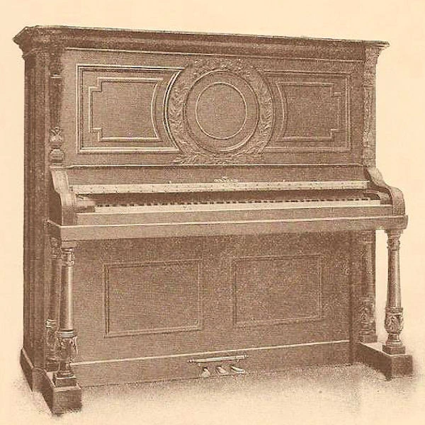 Vintage Gabler Upright Piano For Sale